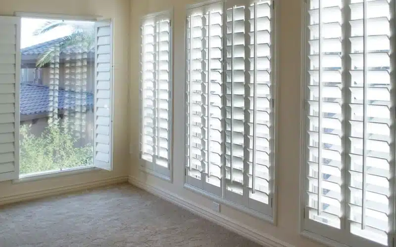 White,Plantation,Style,Wood,Shutters,For,Luxury,Interior,Design,In